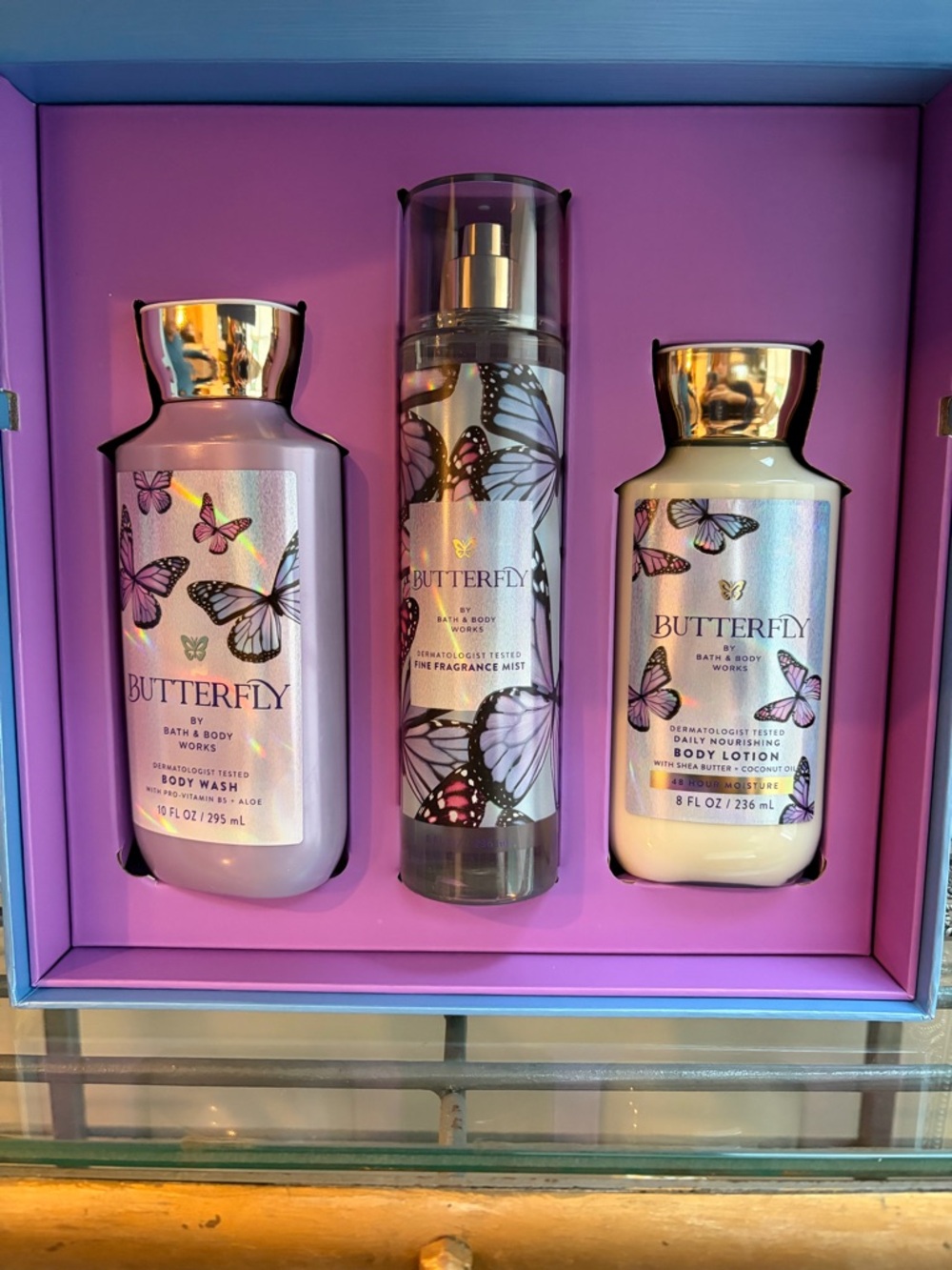 Bath & Body Works Butterfly Mothers Day 3 Piece Gift Set NWT in Gift Box